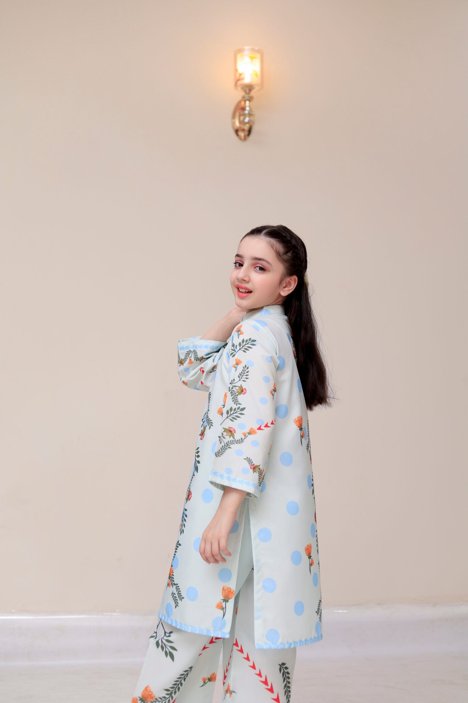 Trendy Floral & Dot Pattern Co-Ord - Image 3