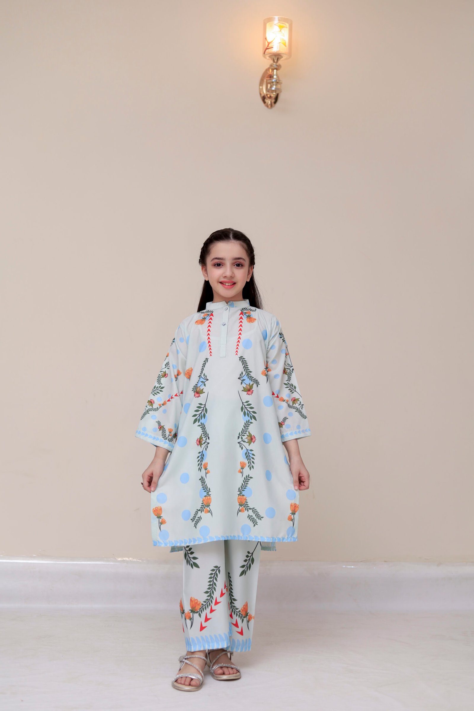 Trendy Floral & Dot Pattern Co-Ord